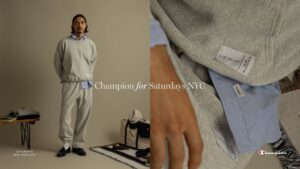 ChampionとSaturdays NYC初の別注スウェット10月24日発売へ
