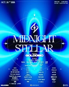 MIDNIGHT STELLARがZEROTOKYOで初開催へ TAKU INOUEら出演