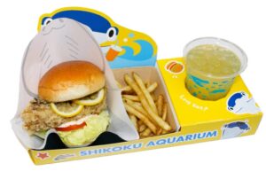 四国水族館が低・未利用魚アカエイの唐揚げバーガーを10月21日から限定販売へ