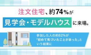 注文住宅検討者の7割超が見学へ　8割以上が現地で新たな気づきを実感