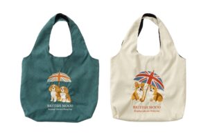 Jubileeの英国モチーフ立体刺繡バッグにコーギーとキャバリアの新デザイン登場