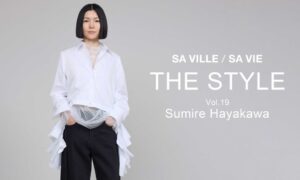 SA VILLE / SA VIEの企画THE STYLEで早川すみれが秋冬の3コーデを披露