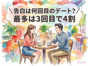 【男女520人に聞いた】告白は「3回目のデート」が42%！女性の29%は「それ以上」、あなたは何回目で動きますか？