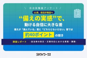 ジチタイワークス調査 初動の備え進む自治体職員約6割も動ける自信は半数未満