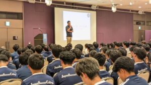 JAPANサッカーカレッジでFCジュロンの是永大輔チェアマンが特別講義