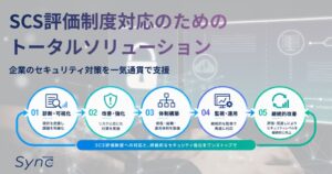 TWOSTONE Sync、経産省「SCS評価制度」対応のためのセキュリティトータルソリューション提供開始