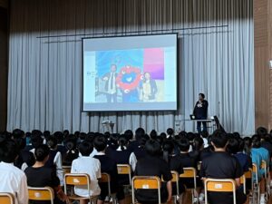 なかよし学園の中村雄一代表が遊佐中学校学校教育アドバイザーに認定