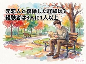 元恋人との復縁経験者は35パーセント、その後の破局は75パーセントにのぼる調査結果