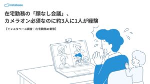 カメラオン必須でも約3人に1人がオフ経験 インスタベースの在宅会議調査