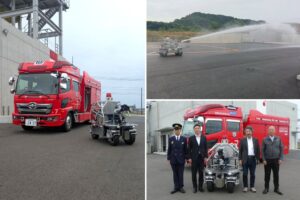テムザック、小型無人走行放水ロボット開発 進入困難区域での消火活動を支援