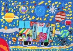 西鉄の絵画コンクールで優秀作品30点決定 最優秀作はバスや電車で運行へ