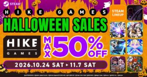 HIKE GAMESがハロウィンセールを開始 全7タイトルが対象に