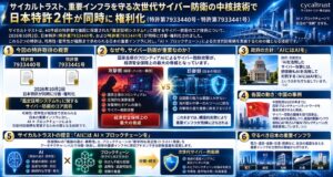 サイカルトラスト、サイバー防衛に関する鑑定証明システムの日本特許2件を取得