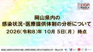 岡山大学が県内感染状況を分析　インフル注意報発令とコロナ減少を報告