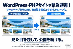 アプキー合同会社、WordPressサイトを静的HTMLに変換するサービスを提供開始