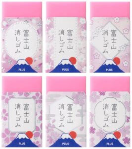プラスのエアイン 富士山消しゴムに桜富士が追加され2色展開へ