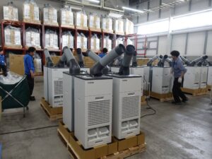 ブラザー工業、協賛のスポットクーラーを名古屋市の小中学校など457施設へ寄贈へ