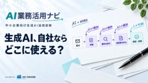 DXクルーズ、中小向け生成AI活用診断サービスAI業務活用ナビを提供へ