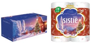 日本製紙クレシア、クリスマス限定のティシューとロールを11月2日に発売へ
