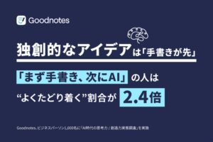 生成AI利用者の半数が考え始められず　Goodnotesが実態調査