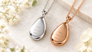 koborebiが遺骨や遺毛を納めるメモリアルペンダントしずくのしるしを発売
