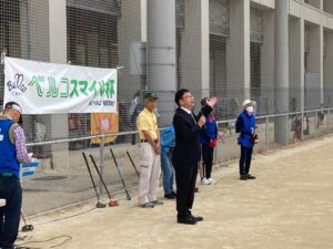 ベルコ福岡支社が春日市でベルコスマイル杯グラウンドゴルフ大会を開催