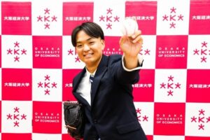 大阪経済大学の常深颯大投手が阪神タイガースからドラフト3位指名