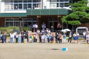 長野県天龍村で小中学生向け防災ワークショップとドローン実証運航を実施