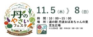 兵庫県丹波市で丹のやさいフェスタが2026年11月5日より初開催へ