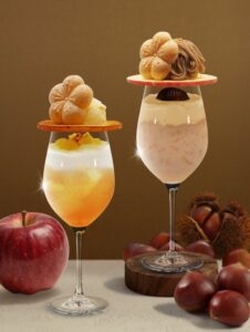 The CHOYA 銀座BARでリンゴと栗の新作梅酒クリームソーダ2品を限定販売へ