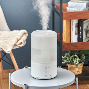 ライフオンプロダクツ、蒸気が熱くない上部給水スチーム加湿器を10月28日発売へ