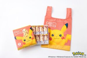 ピカチュウ東京ばな奈のエコバッグセット、公式通販で11月4日から販売へ