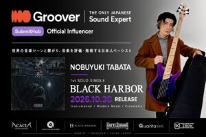 GrooverのNobuyuki Tabata、初ソロ曲を10月30日リリースへ