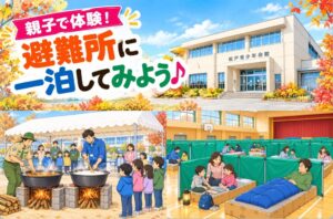 松戸市で避難所の一泊体験イベントが12月開催へ 親子で防災の備え学ぶ