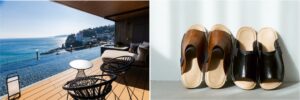ホンシュのインドアサンダルが熱海・伊豆山 佳ら久の客室バルコニー用に採用