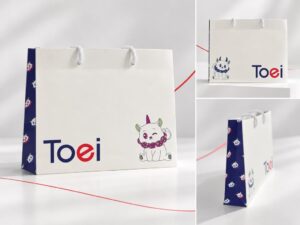 トライフのMyPUP、トーエイのバウムクーヘン向けオリジナル紙袋を製作