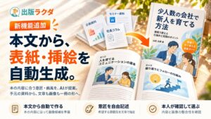 Arstruct、出版ラクダに本文から表紙や挿絵を自動生成する機能を追加
