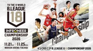 シーホース三河 U18がインフロニア B.LEAGUE U18大会に出場へ