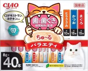 いなばペットフード CIAO ちゅ〜る 歯と歯ぐきの健康維持に配慮 40本入り発売