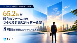 コンサル上位職の65.2％が昇進以外を希望、アクシスコンサルティング調査