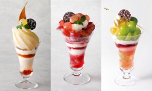資生堂パーラー ラゾーナ川崎店、秋のフルーツパフェを11月1日から提供へ