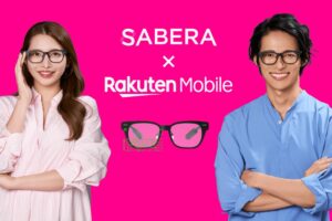 jig.jp、スマート眼鏡SABERAを楽天モバイル5店舗で体験・販売へ