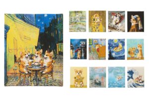Jubileeが名画にコーギーを描いたキャンバスアートパネルを発売 全13種