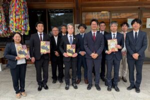 日本あんこ協会など、島根県のスタンプラリー成功祈願で出雲大社を正式参拝