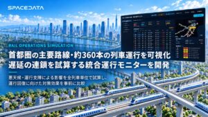 スペースデータ、首都圏全列車の運行状況を可視化する統合運行モニターを開発